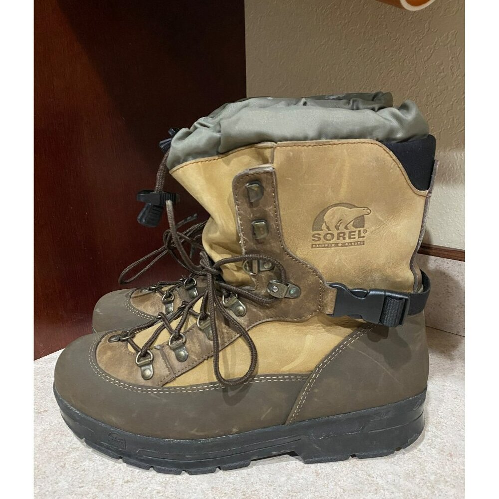 Sorel Conquest Boots Rugged Waterproof Size 10